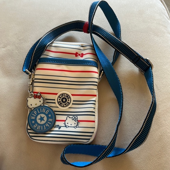Kipling Bags Hello Kitty X Kipling Classic Stripes Tally Sling Bag